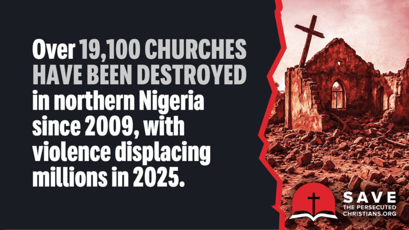 Churches destroyed in northern Nigeria