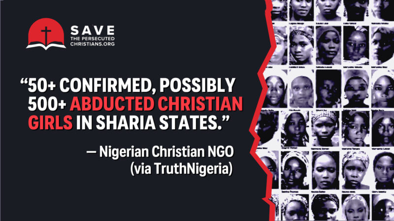 500+ abducted Christian girls in Sharia states