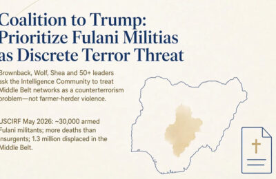 Trump Urged to Task U.S. Intelligence on Fulani Militia Networks
